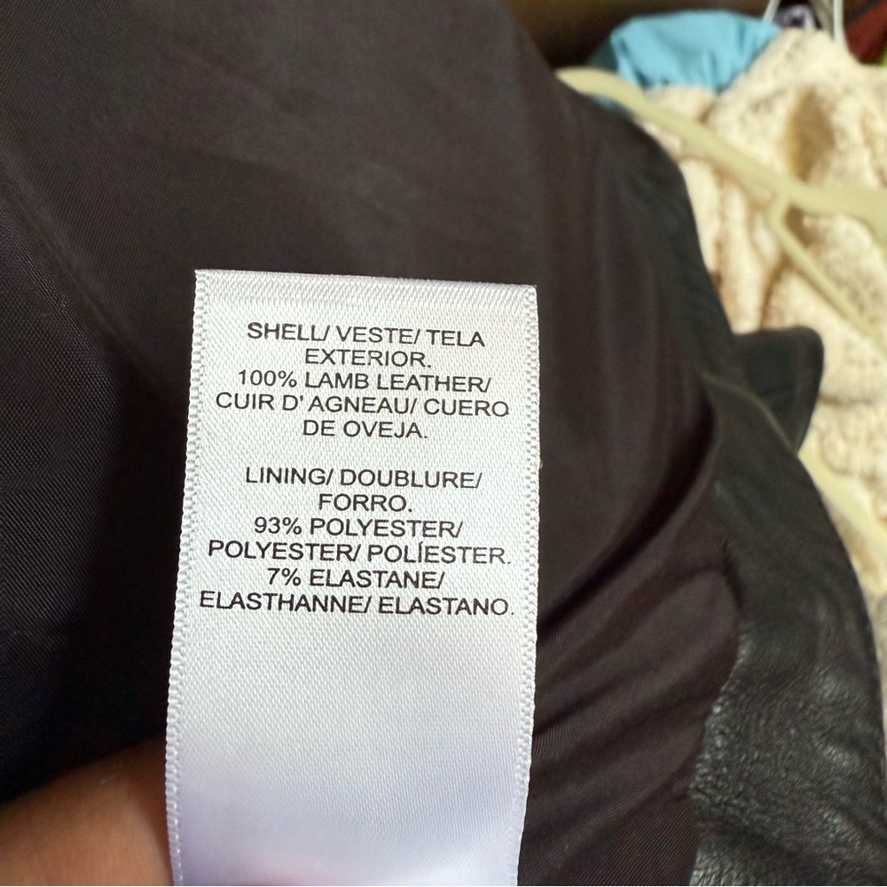 Lucky Brand Black Leather Jacket - Picture 6 of 6